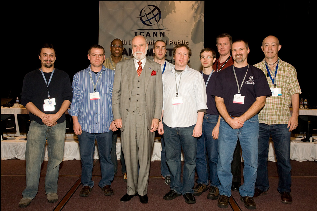 With Vint Cerf at ICANN
