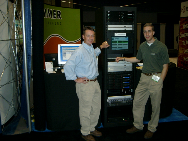 Cory at broadcast conference with eSkimmer and AiRemote